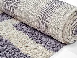 Ryetepper - Bergamo Natural Cotton Shaggy (grå/hvit)