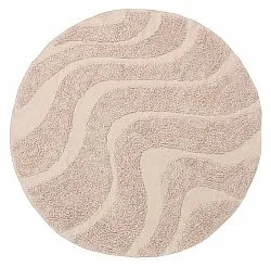 Runde tepper - Bonnie Natural Cotton Shaggy (beige)