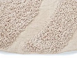 Runde tepper - Bonnie Natural Cotton Shaggy (beige)