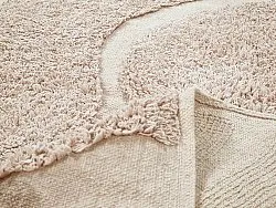 Runde tepper - Bonnie Natural Cotton Shaggy (beige)
