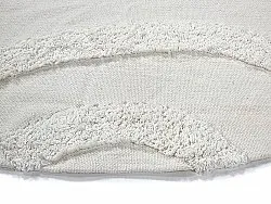 Runde tepper - Bonnie Natural Cotton Shaggy (offwhite)