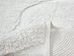 Runde tepper - Bonnie Natural Cotton Shaggy (offwhite)