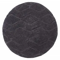 Runde tepper - Brynn Natural Cotton Shaggy (svart)