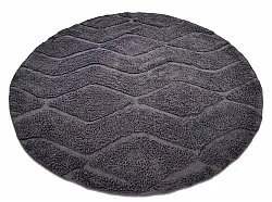 Runde tepper - Brynn Natural Cotton Shaggy (svart)