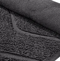 Runde tepper - Brynn Natural Cotton Shaggy (svart)
