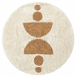 Runde tepper - Cervia Natural Cotton Shaggy (beige)