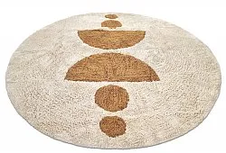 Runde tepper - Cervia Natural Cotton Shaggy (beige)