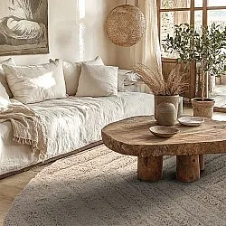 Runde tepper - Conara Natural Cotton Shaggy (beige)