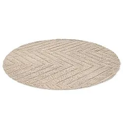Runde tepper - Conara Natural Cotton Shaggy (beige)