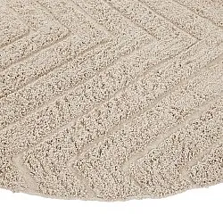 Runde tepper - Conara Natural Cotton Shaggy (beige)