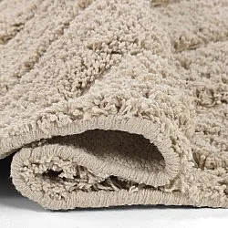 Runde tepper - Conara Natural Cotton Shaggy (beige)