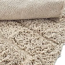 Runde tepper - Conara Natural Cotton Shaggy (beige)