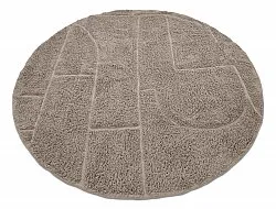 Runde tepper - Cremona Natural Cotton Shaggy (taupe)