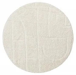 Runde tepper - Cremona Natural Cotton Shaggy (offwhite)