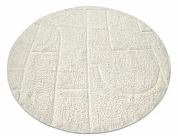 Runde tepper - Cremona Natural Cotton Shaggy (offwhite)