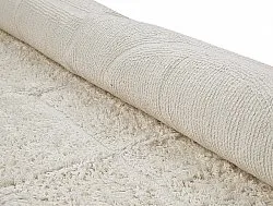 Runde tepper - Cremona Natural Cotton Shaggy (offwhite)