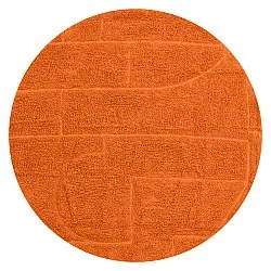 Runde tepper - Cremona Natural Cotton Shaggy (oransje)
