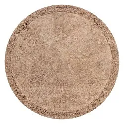 Runde tepper - Ebba Natural Cotton Shaggy (brun)