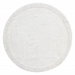 Runde tepper - Ebba Natural Cotton Shaggy (offwhite)