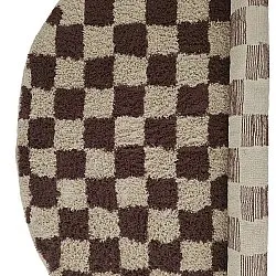 Runde tepper - Elsey Natural Cotton Shaggy (beige/brun)