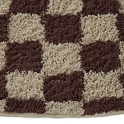 Runde tepper - Elsey Natural Cotton Shaggy (beige/brun)