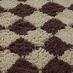 Runde tepper - Elsey Natural Cotton Shaggy (beige/brun)