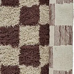 Runde tepper - Elsey Natural Cotton Shaggy (beige/brun)