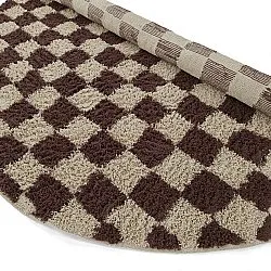 Runde tepper - Elsey Natural Cotton Shaggy (beige/brun)