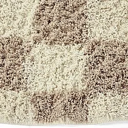 Runde tepper - Elsey Natural Cotton Shaggy (krem/sand)