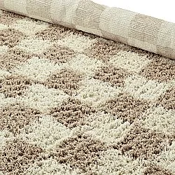 Runde tepper - Elsey Natural Cotton Shaggy (krem/sand)