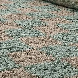Ryetepper - Elsey Natural Cotton Shaggy (grå/rosa)