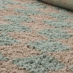 Ryetepper - Elsey Natural Cotton Shaggy (grå/rosa)
