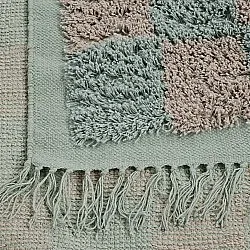 Ryetepper - Elsey Natural Cotton Shaggy (grå/rosa)