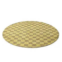 Runde tepper - Elsey Natural Cotton Shaggy (gul/beige)