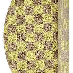 Runde tepper - Elsey Natural Cotton Shaggy (gul/beige)