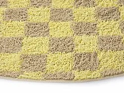 Runde tepper - Elsey Natural Cotton Shaggy (gul/beige)