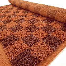 Ryetepper - Elsey Natural Cotton Shaggy (oransje/rød)