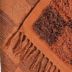 Ryetepper - Elsey Natural Cotton Shaggy (oransje/rød)