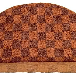 Runde tepper - Elsey Natural Cotton Shaggy (oransje/rød)