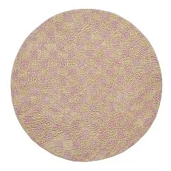 Runde tepper - Elsey Natural Cotton Shaggy (rosa/oransje)