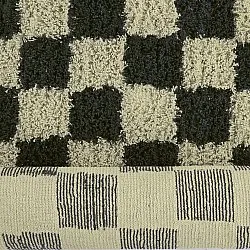 Ryetepper - Elsey Natural Cotton Shaggy (svart/beige)