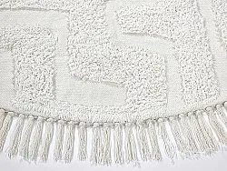 Runde tepper - Fallon Natural Cotton Shaggy (offwhite)