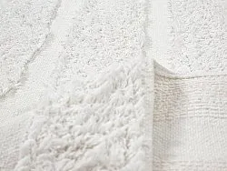 Runde tepper - Fallon Natural Cotton Shaggy (offwhite)