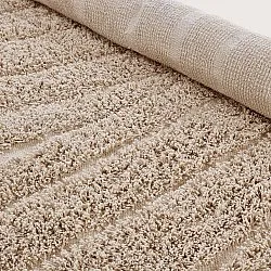 Runde tepper - Farley Natural Cotton Shaggy (beige)
