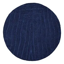 Runde tepper - Farley Natural Cotton Shaggy (blå)