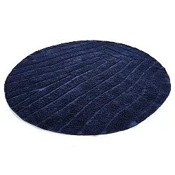 Runde tepper - Farley Natural Cotton Shaggy (blå)