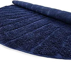 Runde tepper - Farley Natural Cotton Shaggy (blå)
