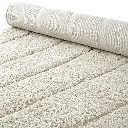 Runde tepper - Farley Natural Cotton Shaggy (off-white)