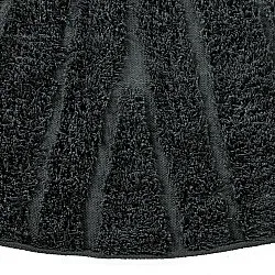 Runde tepper - Farley Natural Cotton Shaggy (svart)