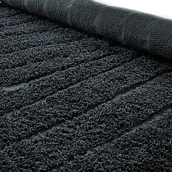 Runde tepper - Farley Natural Cotton Shaggy (svart)